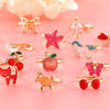 Picture of 36 Pcs Little Girl Jewelry Rings Children Kids Rings Gift Jewelry Adjustable Rings in Box Girl Pretend Play and Dress up Rings