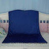 Picture of BlueSnail Baby Minky Blanket with Plush Shepra Fleece for Boys and Girls (Navy+Light Gray, 30W x 40L)