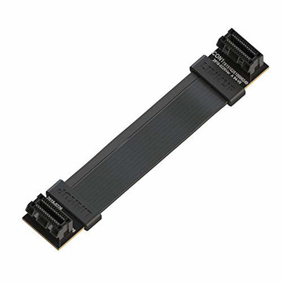 Picture of LINKUP - Flexible SLI Bridge GPU Cable Extreme High-Speed Technology Premium Shielding 85 ohm Design for NVIDIA GPUs Graphic CardsNOT Compatible with AMD or RTX 2000/3000 GPU - [8 cm]