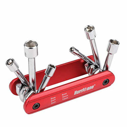 Picture of Folding Nut Driver Set Metric 6-In-1 Aluminum Handle, 5mm, 6mm, 8mm, 9mm, 10mm,12mm