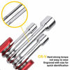 Picture of Folding Nut Driver Set Metric 6-In-1 Aluminum Handle, 5mm, 6mm, 8mm, 9mm, 10mm,12mm