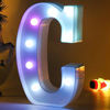 Picture of Colorful LED Marquee Letter Lights Light Up 16 Colors Changing Letter Sign Remote Control Multicolor 26 Alphabet Letter Lamp for Wall Wedding Birthday Party Christmas Decoration(RGB Letter C)