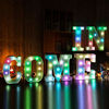 Picture of Colorful LED Marquee Letter Lights Light Up 16 Colors Changing Letter Sign Remote Control Multicolor 26 Alphabet Letter Lamp for Wall Wedding Birthday Party Christmas Decoration(RGB Letter C)