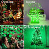 Picture of Solar Christmas Halloween String Lights Green Outdoor Waterproof 100 LED2 Pack 8 Modes Copper String Lights Fairy Lights for Valentine's Day Garden, Patio, Fence, Balcony, Outdoors(Green 2pcs