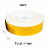 Picture of Yotache White Foam Rubber Seal Strip Tape 2 Inch Wide X 1/8 Inch Thick, Adhesive Closed Cell Foam Weather Stripping Tape, Total 16 Feet Long