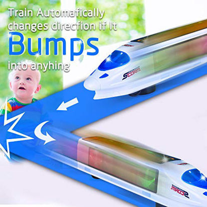 Picture of FUGZ Train Toys, Beautiful 3D Lightning Electric Train, Creative Gifts for 3-8 Year Old Boys Girls Gifts ...