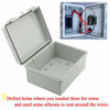 Picture of Sunnyglade ABS Plastic Dustproof Waterproof IP65 Junction Box Universal Durable Electrical Project Enclosure With Lock (3.9"x7.9"x2.8")