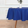 Picture of sancua Round Tablecloth - 48 Inch - Water Resistant Spill Proof Washable Polyester Table Cloth Decorative Fabric Table Cover for Dining Table, Buffet Parties and Camping, Royal Blue