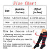 Picture of Bacophy 2 Pairs Zipper Compression Calf Socks 15-20 mmHg Open Toe Women Men