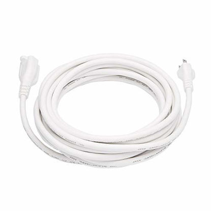 Picture of Amazon Basics 25-Foot Extension Cord - 13 Amps, 125V - White