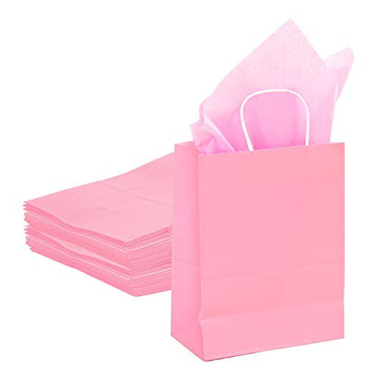 Amazon.com: TeeFity 2 Pcs Extra Large Baby Girl Gift Bag Set, Pink Gift Bags  with Tissue Paper and Greeting Card for Baby Shower- 16