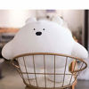 Picture of 9 inch Cute Bear Plush Stuffed Animal Body Pillow Fat Cartoon Cylindrical Body Pillows for Kids, Super Soft Hugging Toy Gifts for Bedding, Kids Sleeping Nap Kawaii Pillow