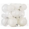 Picture of Christmas Ornaments for Xmas Trees,White Shatterproof Christmas Ball Ornaments of 32 pcs