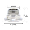 Picture of QiiMii 1" Stainless Steel 304 Sanitary NPT Male Thread x 1.5" Tri Clamp Adapter