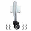 Picture of Skelang 2" Spring Loaded Gate Caster, Retractable 2-1/2" Swivel Gate Caster Wheel for Garden Wooden Gate, Yard Fence, Load Capacity 110 Lbs