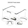 Picture of EYE ZOOM 2 Pack Rimless Reading Glasses with Slim Black and Silver Case for Men and Women, +3.00