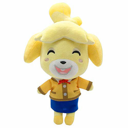 Picture of Animal Crossing New Leaf Plush Toy Suitable for Collection, Animal Crossing: New Horizons Stuffed Doll Toy for Boy Girl Christmas Halloween Birthday Gift, 8 (Isabelle)