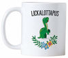 Picture of Funny Lesbian Gifts. Lickalottapus 11 ounce LGBT Coffee Mug. Gift Idea for Gay Girlfriend or Friend on Her Birthday or Anniversary. (White)