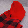 Picture of Fitwarm Knitted Plaid Dog Dress Hoodie Sweatshirts Pet Clothes Sweater Coats Cat Outfits Red XS