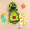 Picture of VISGOGO Newborn Infant Baby Girls Boys Romper Avocado Pineapple Shaped Jumpsuit Clothing Birthday Party Costume Stockings (Green, 12-18 Months)