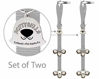 Picture of Caldwell's Pet Supply Co. Potty Bells Dog Doorbells for Housetraining Potty Training Dog or Puppy - Large Pleasant Sounding Bells Thick Durable Adjustable Strap (Set of 2 Potty Bells, Gray, Gray)