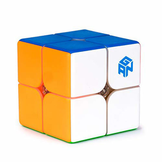 Picture of GAN 249 V2, 2x2 Speed Cube Gans Mini Cube Puzzle Toy 2x2x2 Magic Cube 49mm (Stickerless)