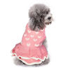 Picture of CHBORLESS Dog Sweater Puppy Dress: Warm Pet Small Dogs Clothes Winter Dog Heart Sweater Doggy Sweatshirt Doggie Coat Cat Clothing Kitten Dresses (Pink1, X-Small)