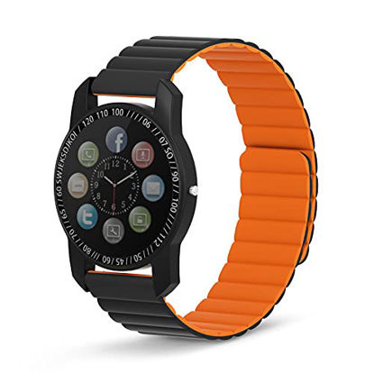 Picture of Watch Band, Magnetic Smartwatch Bands, Silicone Strap Quick Release 20mm Smartwatch Straps for Galaxy Watch 42mm Active 2 40mm 44mm Gear S2 Classic Sport Forerunner 645 245 S40 GT2 Vivoactive 3