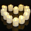 Picture of Battery Operated Tea Lights with Timer, PChero 12pcs Warm White LED Timed Flameless Candles Flickering, 6Hours On Per 24Hours Cycle, Ideal for Thanksgiving Christmas Wedding Home Decor