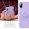 Picture of Vooii for iPhone Xs Max Case with Kickstand | Baby Grade Liquid Silicone | 10ft Drop Tested Protective, Microfiber Lining Shockproof Full-Body Cover Case for iPhone Xs Max(Light Purple)