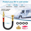 Picture of RV Winterizing Kit&Sprinkler Blowout Adapter, 15" Air Compressor Quick-Connect Plug with Valve, Water Blow Out Fitting Adapter for Winterize Sprinkler System Winterizing RV, Motorhome Camper Boat