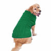 Picture of Dog Sweater, Warm Pet Sweater, Dog Sweaters for Small Dogs Medium Dogs Large Dogs, Cute Knitted Classic Cat Sweater Dog Clothes Coat for Girls Boys Dog Puppy Cat (XXL, Green)