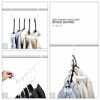 Picture of HOUSE DAY White Magic Hangers Space Saving Clothes Hangers Organizer Smart Closet Space Saver Pack of 10 with Sturdy Plastic for Heavy Clothes