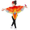 Picture of Mifun Parrot-Costume Bird-Wings for Kids with Bird Mask, Boys Girls Eagle Dress-up Halloween Party Favors (Red Parrot)