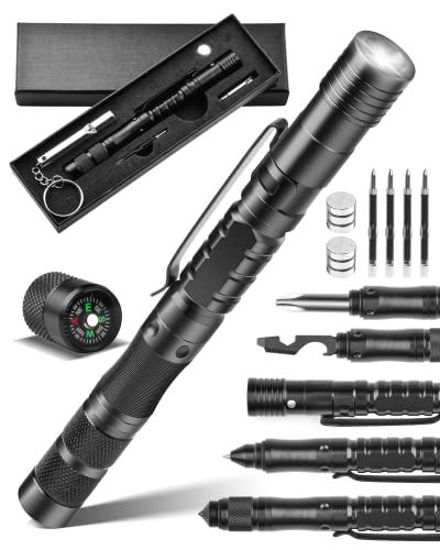 Picture of Stocking Stuffers Gifts for Men, 12-IN-1 Tactical Pen Multitool Pen Survival Pen, Cool Pen Tool Gadget for Christmas Graduation Anniversary Birthday, Gifts Ideas for Him Dad Husband Fathers