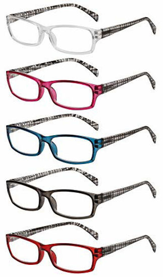 Picture of Reading Glasses 5 Pairs Fashion Ladies Quality Designed Spring Hinge Readers for Women +1.5