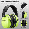 Picture of SULWZM Hearing Protection Ear Muffs,NRR 28db Noise Cancelling for Shooting, Mowing, Construction,Green