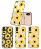 Picture of MOSNOVO Compatible for iPhone Xs Case & iPhone X Case, Clear Sunflower Floral Flower Pattern Print Design Girl Women with Transparent TPU Bumper Protective Back Case Cover for iPhone X/iPhone Xs