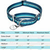 Picture of Dazzber Fashion Print and Unique Geometric Pattern Martingale Dog Collar, Silky Soft Safety Training Collars for Small to Large Dogs (Medium, Turquoise)