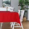 Picture of FOLINS&HOME Red Rectangle Tablecloth 60 x 84 Heavy Duty Wrinkle Free Polyester Table Cloths Waterproof, Washable and Spillproof Table Cover for Party, Banquet, Indoor and Outdoor-Oblong/Rectangular