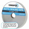 Picture of CANOPUS Butyl Seal Tape, White, 0.75in x 30ft, Very Strong, Heavy Duty, Waterproof Putty Tape, Repair RV, Home and Car Windows, Boats and, Patch Pipe Leaks, Glass