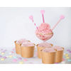 Picture of Ice Cream Sundae Cups - 100-Piece Disposable Kraft Paper Dessert Ice Cream Yogurt Bowls Party Supplies, 5-Ounce, Brown