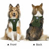 Picture of PoyPet Reflective Soft Breathable Mesh Dog Harness Choke-Free Double Padded Vest with Adjustable Neck and Chest(Military Green,M)