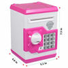 Picture of Electronic Piggy Bank Children Mini ATM Coin Money Box Gift Toy for Kids (Pink)