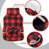 Picture of ORZECHKO Dog Winter Coat - Windproof Fleece Warm Thick Dog Jacket for Snow Rainy Cold Weather - Plaid Dog Vest Coat Outfits for Small Medium Large Dogs - Indoor & Outdoor Use (S-XXL)