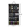 Picture of AROUY Sunglasses Organizer Storage, Hanging Wall Pocket Glasses Organizer - 25 Felt Slots Sunglass Organizer Holder Eyeglass Display with Sturdy Rope (Black, Large)