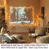 Picture of Bright Zeal 4-Pack 200 LED Warm White Fairy Lights with Remote and Timer - 8 Mode Fairy String Lights Battery Operated with Timer Outdoor Waterproof - Battery Powered Starry String Lights for Bedroom