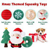 Picture of Zeaxuie Christmas Dog Chew Toys for Puppy Xmas Gifts - 7 Pack Santa Puppy Toys for Teething Small Dogs, Cute Puppy Chew Toys with Rope Toys, IQ Ball and Squeaky Dog Toys