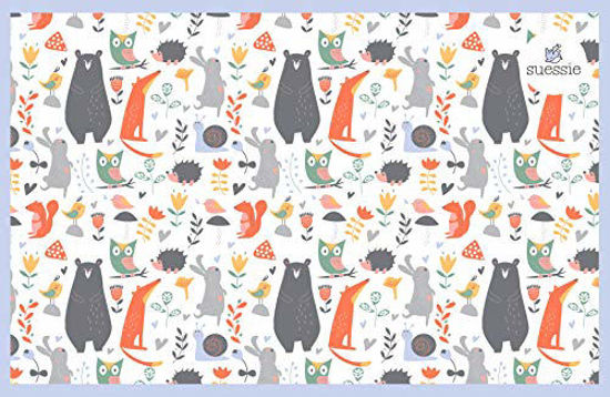 Picture of Suessie Disposable Placemats for Baby, Forest Animals (60 Count)