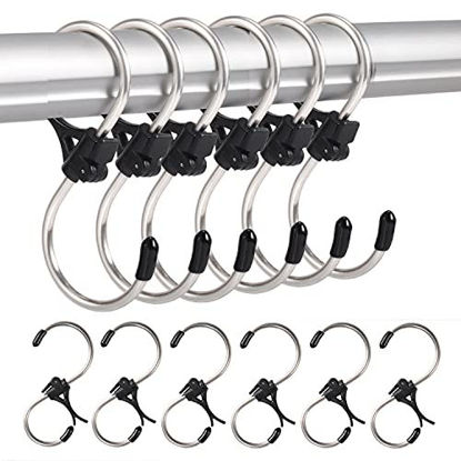 Picture of S Shaped Hooks Anti-Drop Stainless Steel Metal Heavy Duty Hangers Hanging Hooks for Kitchen, Work Shop, Bathroom, Garden (Pack of 12, 2.5 inch)